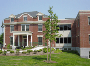 Front view of the Iris Park Apartments